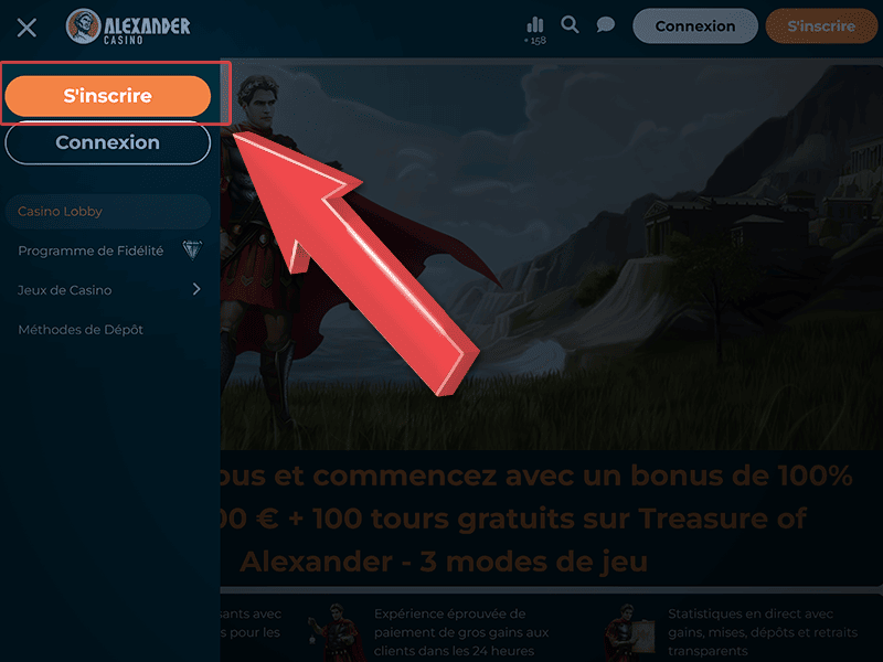 Concernant l'application Alexander Casino